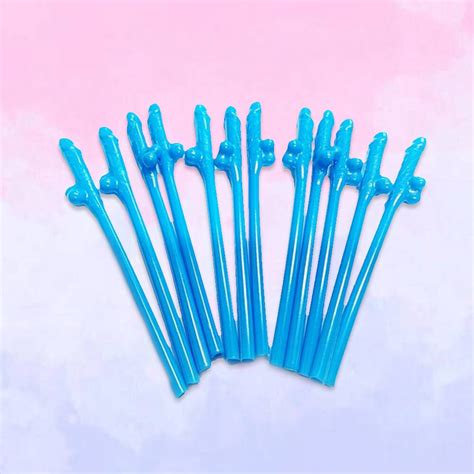 Blue Naked Willy Straws Funny Sipping Hen Party Bachelorette Etsy