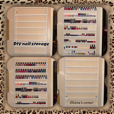 DIY nail polish storage | Nail polish storage, Nail organization, Nail ...