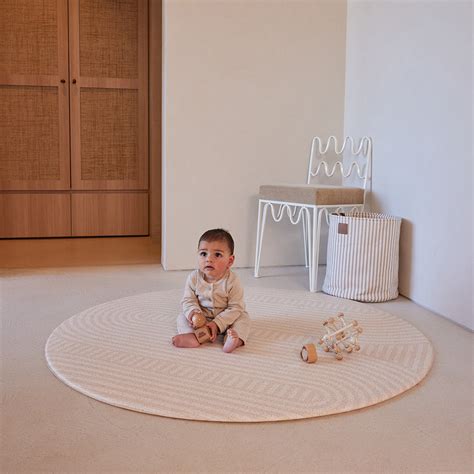 Round Foam Play Mat Blush Terrazzoarch