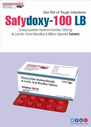 Doxycycline Hydrochloride 100 Mg Capsules At Rs 1650 Box In Mohali Id 9502632755