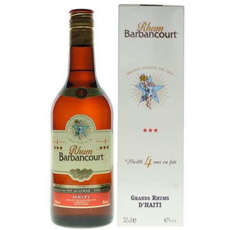 RHUM BARBANCOURT 3 ETOILES 4 ANS