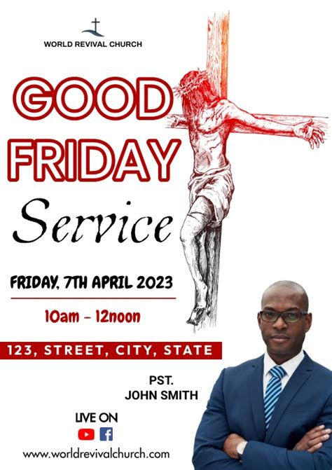 Good Friday Service Template Postermywall