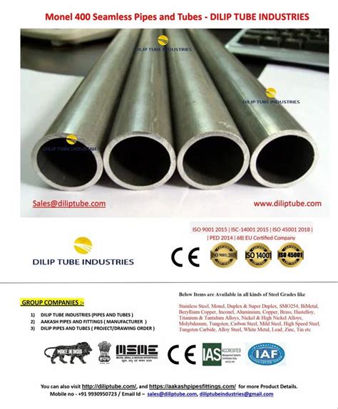 Monel Tubing At Rs Kg Monel Pipe In Mumbai Id