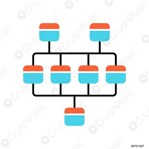 Netzwerkdiagramm Farbe Symbol Cluster Diagramm Ecken Und Kanten Der