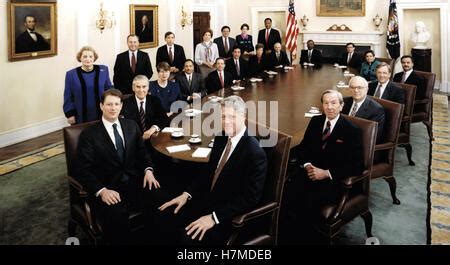 Official photo of United States President Bill Clinton's Cabinet Stock Photo - Alamy