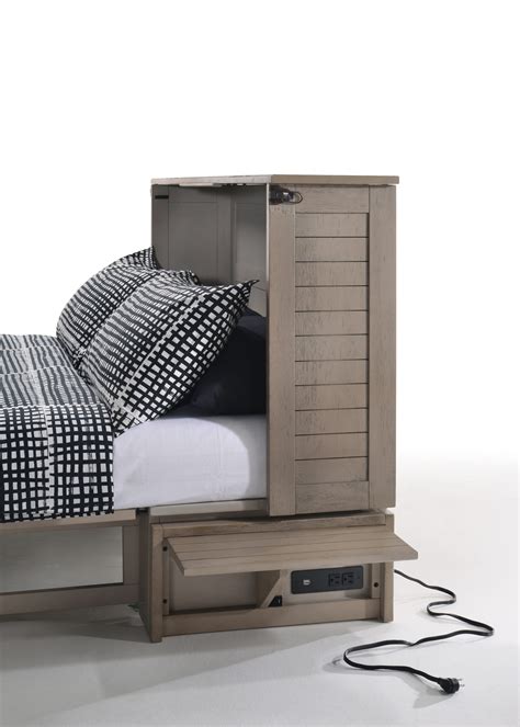 Poppy Brushed Driftwood Murphy Cabinet Bed | Sleepworks