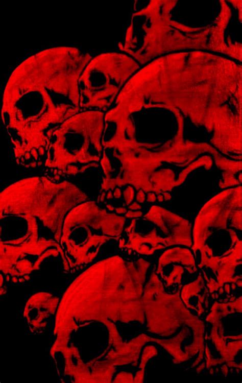 Pin By 4everurbabe On Phone Wallpapers Skull Wallpaper Red Aesthetic Grunge Red Wallpaper