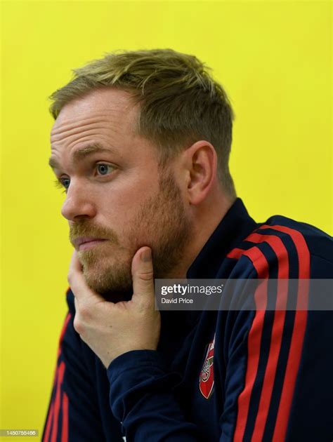 Jonas Eidevall The Arsenal Women S Head Coach Takes Part In A Press News Photo Getty Images