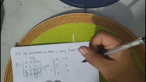 Finding The Determinants Of 3x3 4x4 5x5 Matrix Using Pivotal And Chio S Method Youtube