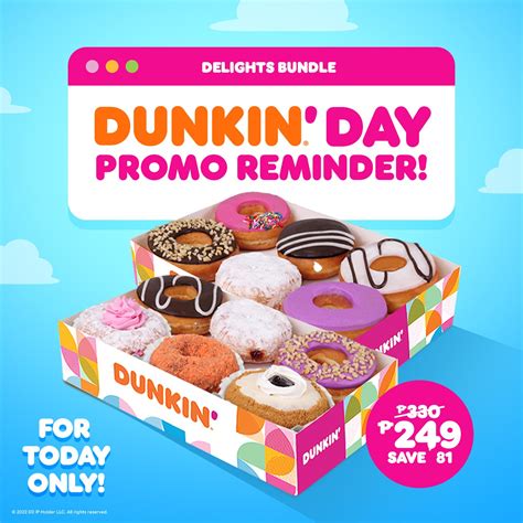 Dunkin Philippines On Twitter Today Is Dunkinphday Get The Delights Bundle For Only P249