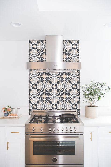 Wallpaper Backsplash Behind Stove The Urban Decor