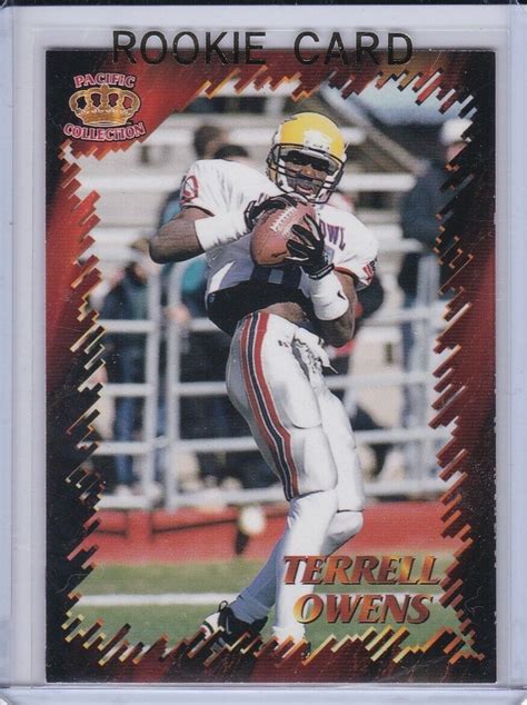 Terrell Owens Rookie Card Pacific Crown Collection Rc San