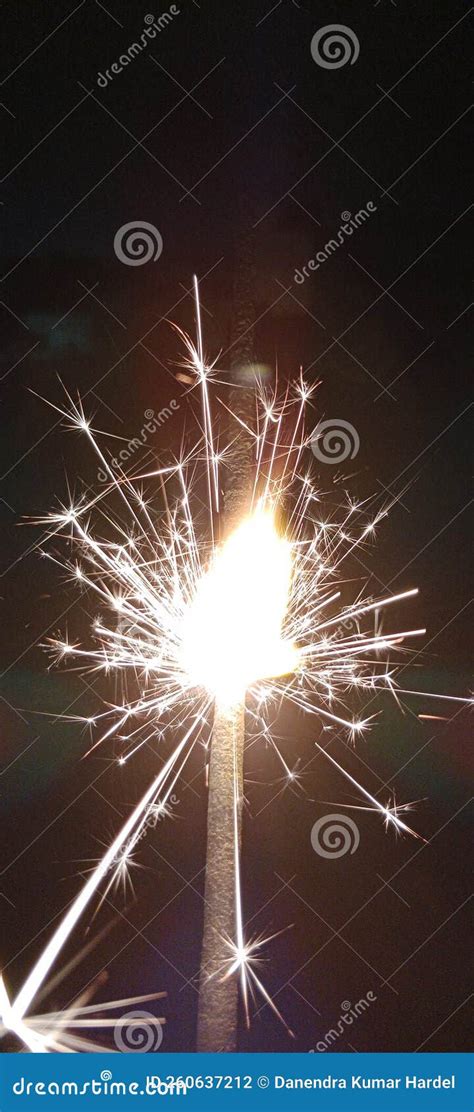 sparkler view  black background  type  hand held firework