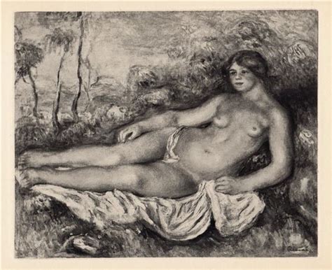 Pierre Auguste Renoir Naked Woman Lying Femme nue Étendue MutualArt