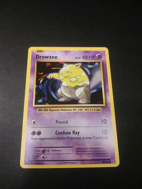 Pokemon Xy Evolutions Drowzee Common Card Nm Ebay