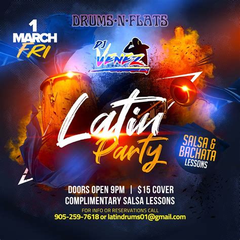 Latin Friday Drums N Flats Ajax Drums N Flats Ajax March 1 To