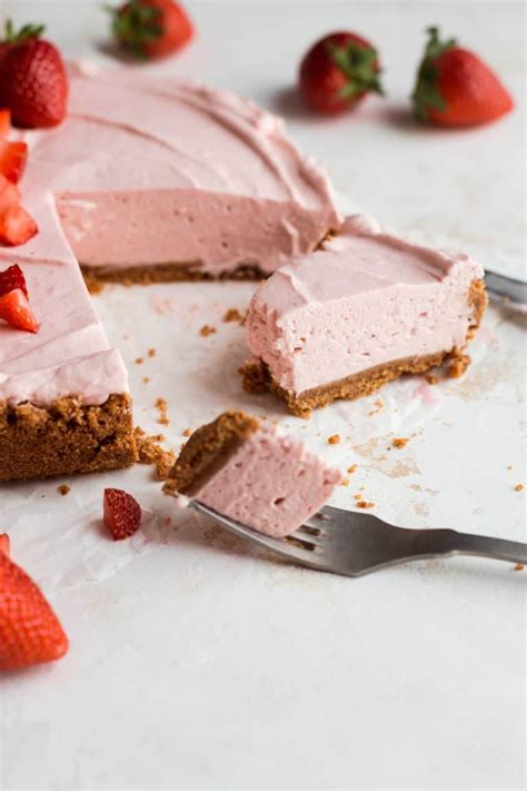 No Bake Strawberry Cream Cheese Pie Recipe Alsothecrumbsplease