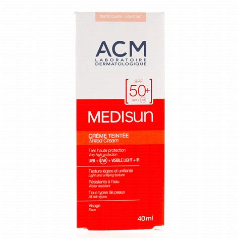 Acm Medisun Cr Me Solaire Teint E Claire Spf Ml Parapharmacie