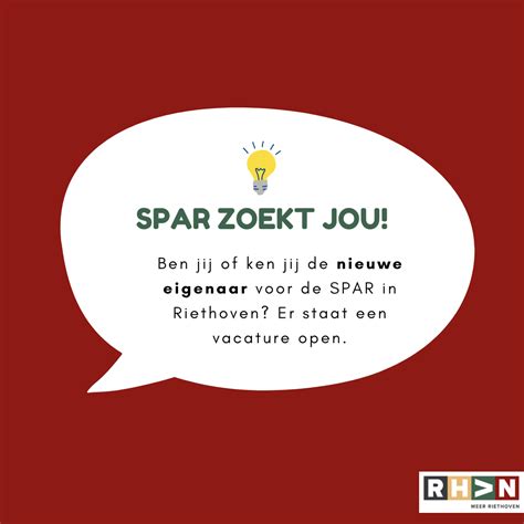 Ben Jij Of Ken Jij De Nieuwe Spar Eigenaar Van Riethoven Meer Riethoven