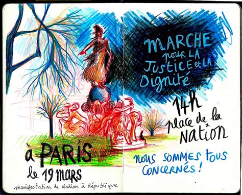 La Marche Du 19 Mars Pour La Justice Et La Dignité Vue Par Encrages Le Club