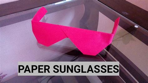 How To Make Paper Sunglasses Without Glue Paper Folding Crafts