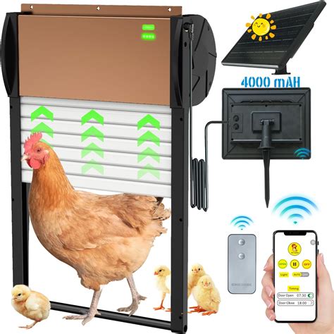 Amazon Automatic Chicken Coop Door Solar Powered Auto Chicken