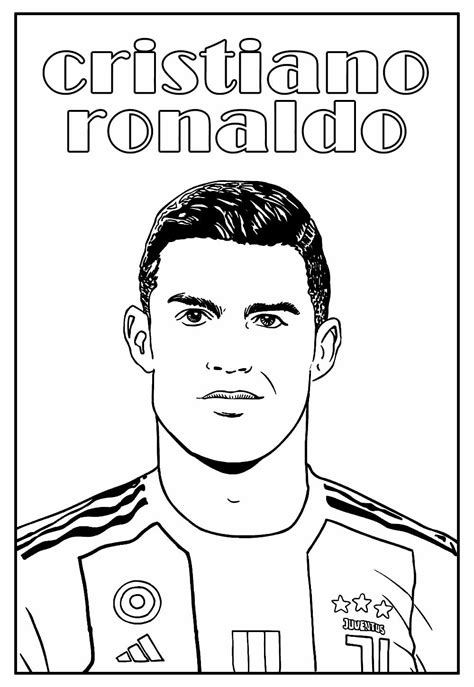 Cristiano Ronaldo Para Colorir E Imprimir BRAINCP