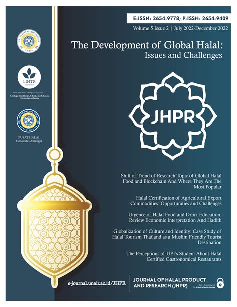 Vol 5 No 2 2022 Journal Of Halal Product And Research Jhpr