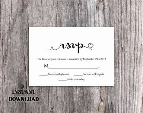 Rsvp Postcard Template Free