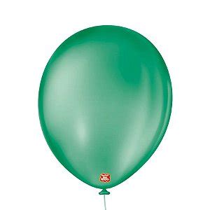 Balão de Festa Látex Liso Verde Musgo 50 Unidades São Roque Ri