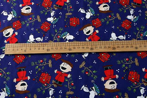 Snoopy Fabric Charlie Brown Fabric Cartoon Character Fabric Etsy