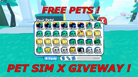 Live Roblox Pet Simulator X Giveway 🔴 Youtube