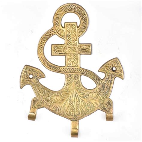 Solid Brass Anchor Wall Hook Hanger