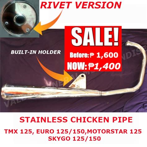 Valdez Stainless Chicken Pipe Tmx Alpha Euro Motorstar