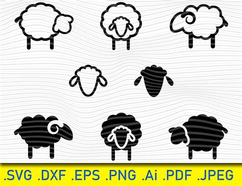 Sheep SVG Bundle Sheep Dxf Sheep Png Sheep Eps Sheep Etsy