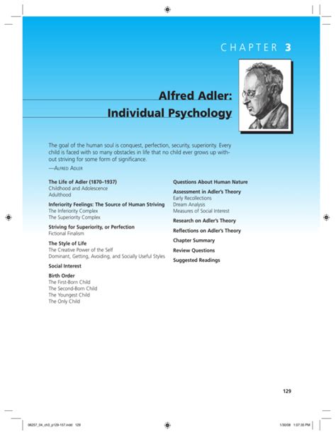 Alfred Adler Individual Psychology