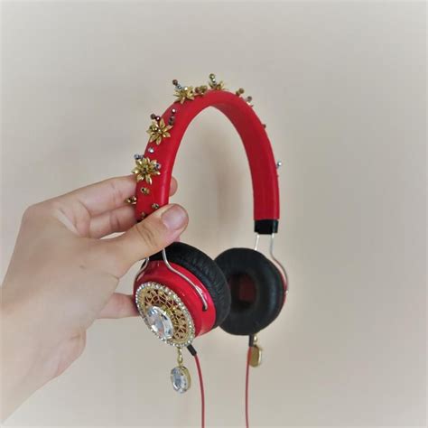 Embellished Bling Headphone Dj Headphones Swarovski Tiara Etsy