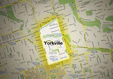 Map Of Yorkville Toronto - Cathie Annabella