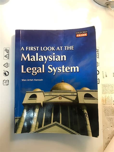 Malaysian Legal System By Wan Arfah Hamzah Hobbies Toys Books