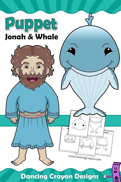 Jonah And The Whale Craft Activity Printable Paper Bag Puppets Video