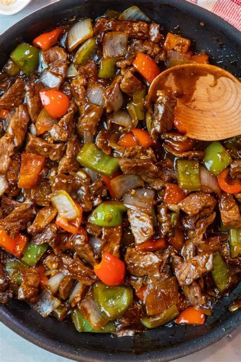 Chinese Pepper Steak Recipe Modernmealmakeover Rezept Asiatische