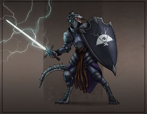 Art Tsangye The Tempest Dragonborn Warrior Commission Rdnd