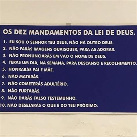 Os 10 Mandamentos Da Lei De DEUS Dez Mandamentos Da Lei De Deus