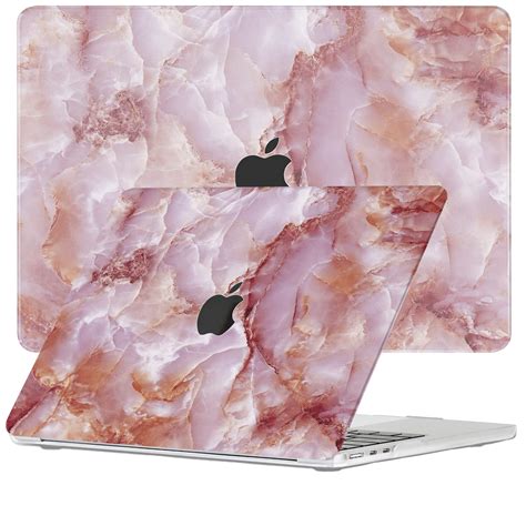 Lunso Cover Hoes Macbook Air 13 Inch M2 2022 Marble Finley