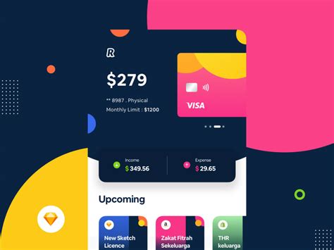 Digital Banking App Ui Kit Free Sketch Resource Sketch Elements