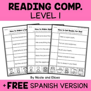 Interactive Reading Comprehension Bundle By Nicole And Eliceo Tpt