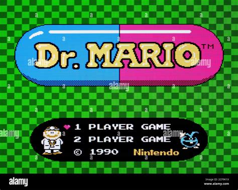 Dr Mario Nintendo Entertainment System Nes Videogame Editorial