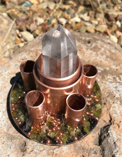 Orgone Powerful Chem Buster W Copper Elite Shungite Lg Etsy Polska