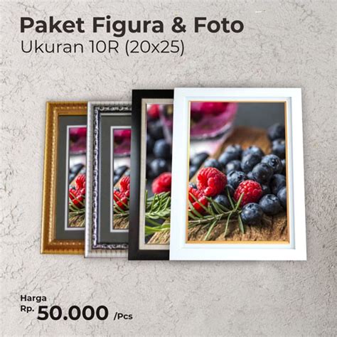 Jual Paket Pigura Figura Bingkai Frame And Cetak Foto 10r Shopee Indonesia