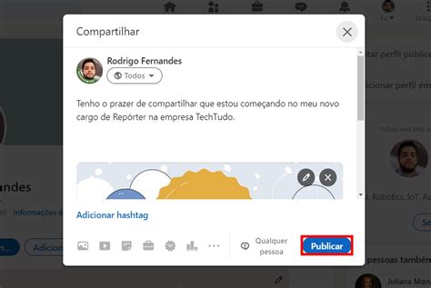 Como colocar promoção no LinkedIn e alterar cargo atual